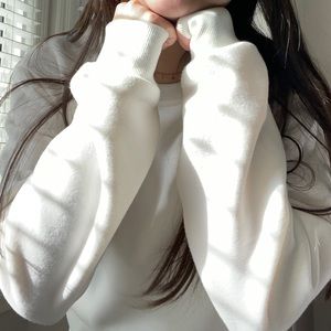 Men’s warm small beige sweatshirt